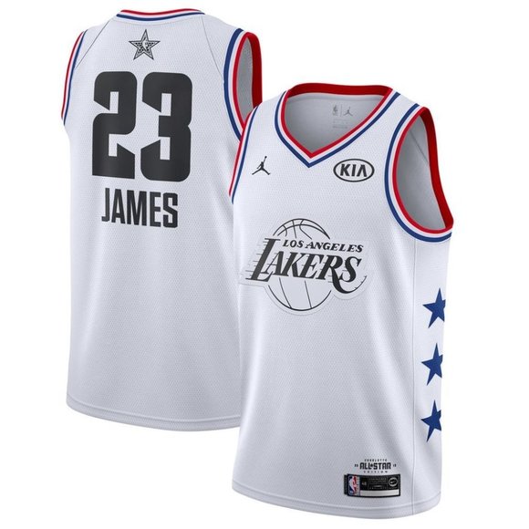 all white lebron jersey